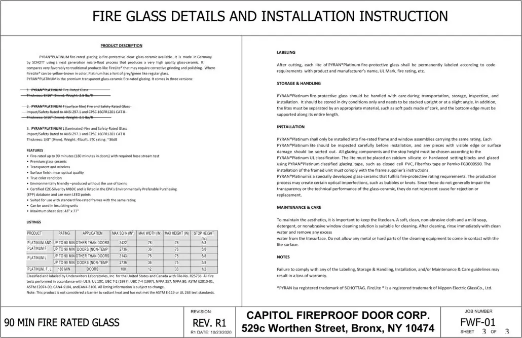 Fire Glass Installation Instructions