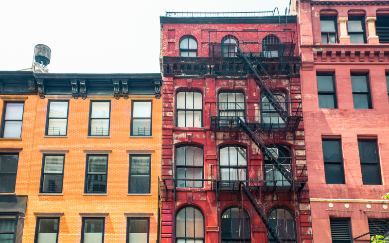 Commercial and residential buildings in Manhattan New York City